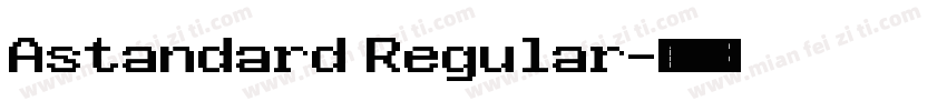 Astandard Regular字体转换